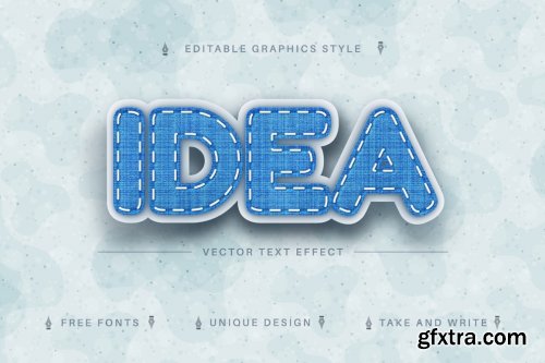  CreativeMarket - Jeans Textile - Editable Text Effect 7164099