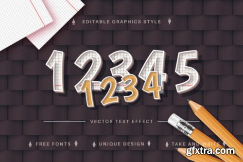 CreativeMarket - School Book - Editable Text Effect