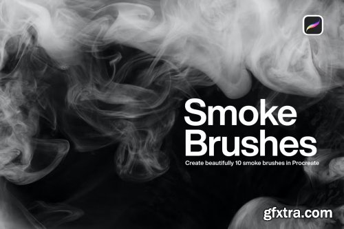 10 Smoke Brushes Procreate