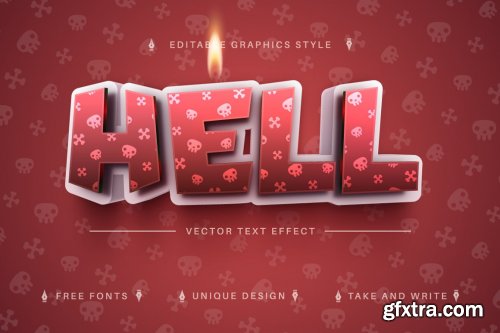 CreativeMarket - Hell - Editable Text Effect 7167069