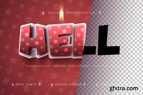 CreativeMarket - Hell - Editable Text Effect 7167069