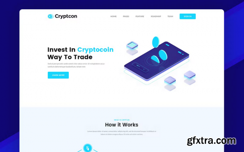 Crypton | ICO & Crypto Currency PSD Template