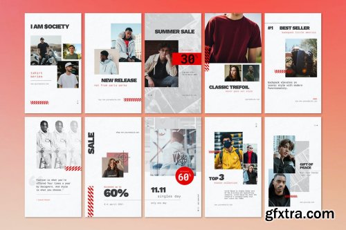 Streetwear Instagram Social Media Template Vol.10