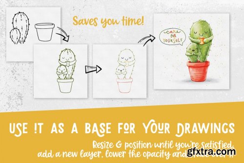 CreativeMarket - Procreate Plants & Pots Stamp Set 4967504