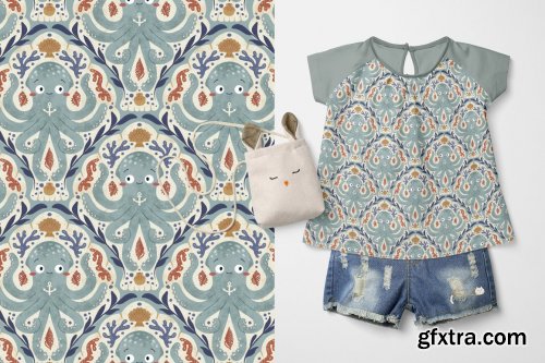 CreativeMarket - La Marina - Pattern Set 7092671