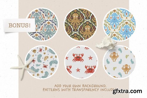 CreativeMarket - La Marina - Pattern Set 7092671