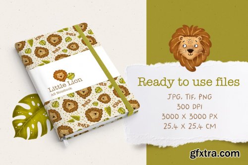 CreativeMarket - Little Lion - Pattern Set 7099941