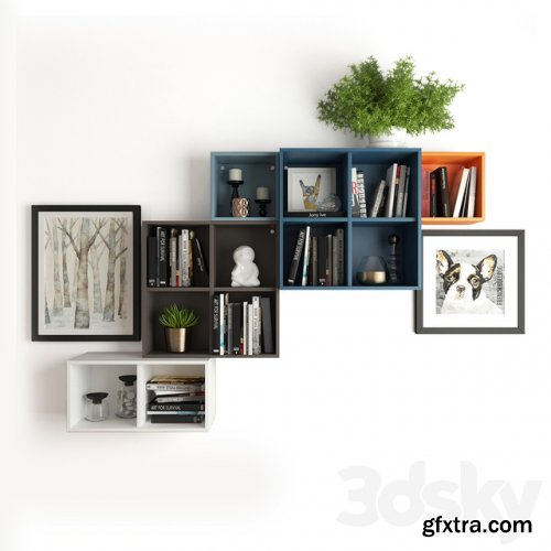 A combination of wall cabinets Ikea