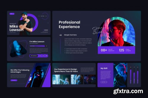 INFOLIO - Personal Portfolio PowerPoint Template