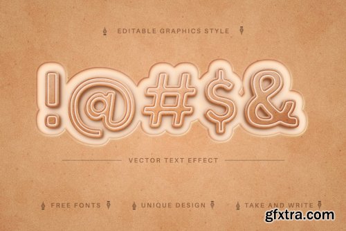 CreativeMarket - Biscuit - Edit Text Effect, Editable 7169321