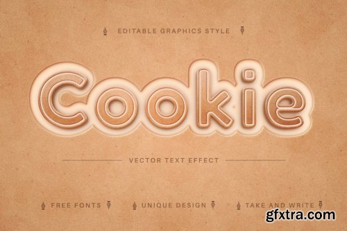 CreativeMarket - Biscuit - Edit Text Effect, Editable 7169321