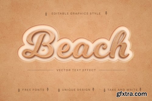 CreativeMarket - Sandy Beach - Editable Text Effect 7167984