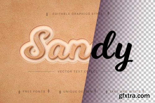 CreativeMarket - Sandy Beach - Editable Text Effect 7167984