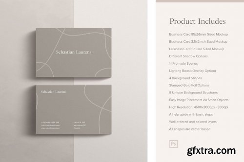 CreativeMarket - Business Card Mockup Kit 3917121