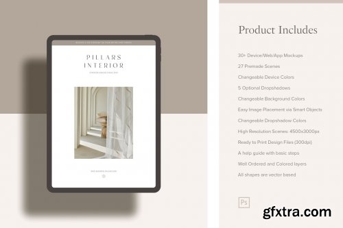 CreativeMarket - Minimal Web & App Mockup Kit 6533809