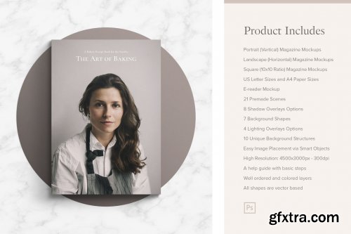 CreativeMarket - Magazine Mockup Kit 3811902