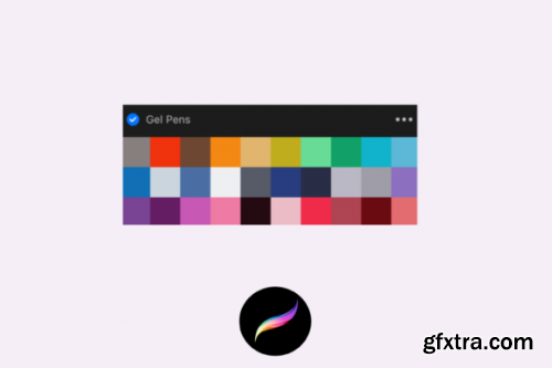 Procreate Gel Pen Brushes & Palette