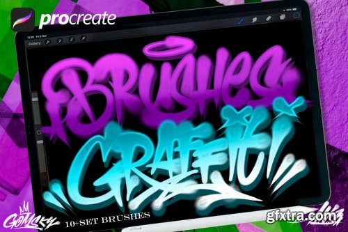 CreativeMarket - GRAFFITI BRUSHES #2 6637075