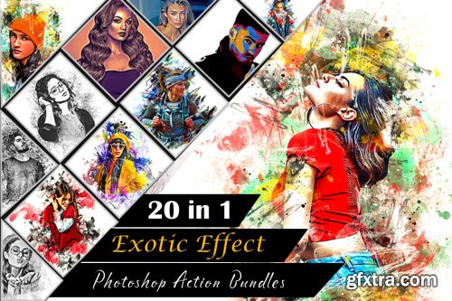 Exotic Effect Photoshop Action Bundles