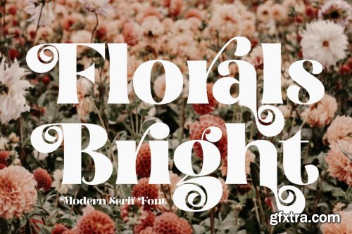 Florals Bright Serif Font