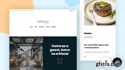  Design with Figma: One-Page Restaurant Website
