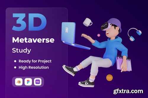 Metaverse 3D Illustration