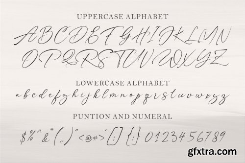 Raster Signature Font