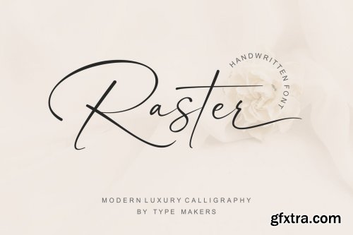 Raster Signature Font