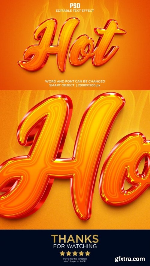 GraphicRiver - Hot 3d Editable Text Effect Style 37463172