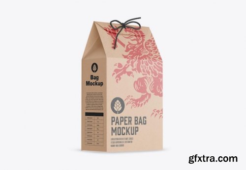 Kraft bag mockup