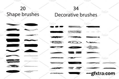 Superpack: 91 Ink Brushes