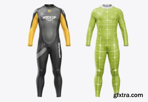 Men full wetsuit mockup 