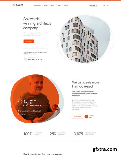 Bauer - Architecture & Interior PSD Template