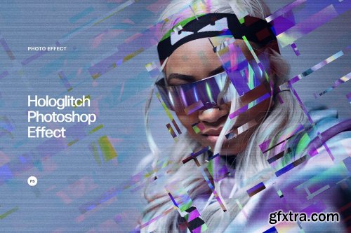 CreativeMarket - Hologlitch Photoshop Effect 7167691