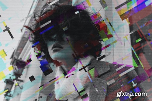 CreativeMarket - Hologlitch Photoshop Effect 7167691