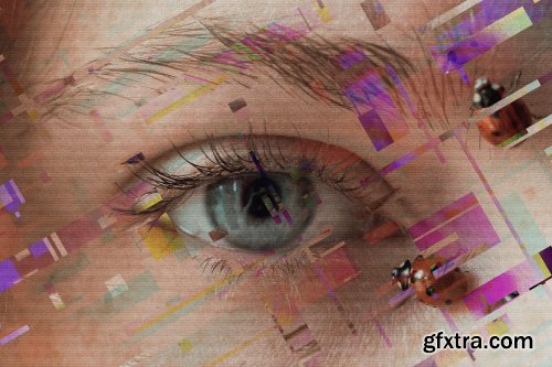 CreativeMarket - Hologlitch Photoshop Effect 7167691