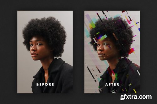 CreativeMarket - Hologlitch Effect for Posters 7167698