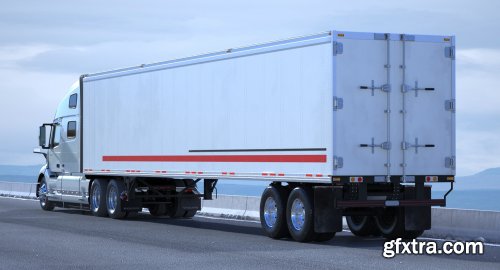 Volvo VNL 860 Truck 2018 with Trailer Rigged