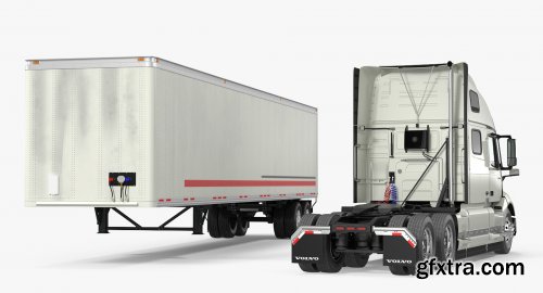 Volvo VNL 860 Truck 2018 with Trailer Rigged