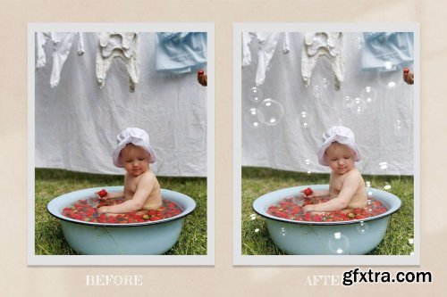 CreativeMarket - Realistic Bubble Photoshop Overlay 7170417