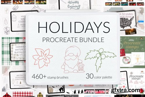 CreativeMarket - Holidays Procreate BUNDLE 7078478