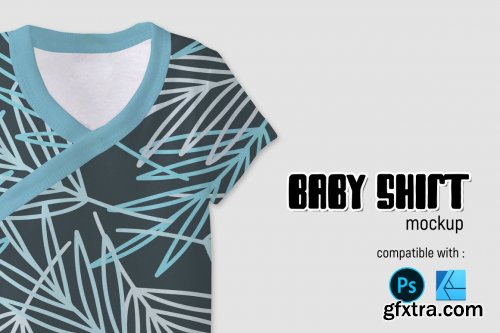 CreativeMarket - Mockup Baby Shirt 7175309