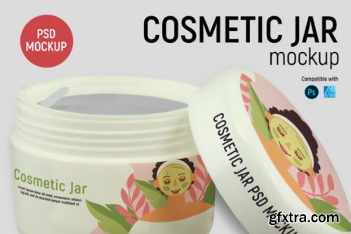 Cosmetic Jar Mockup