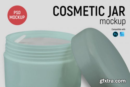 Cosmetic Jar Mockup