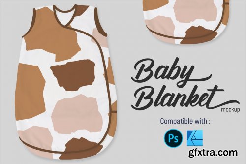 CreativeMarket - Mockup Baby Blanket 7170785