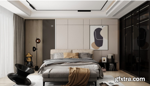 Bedroom Interior 07 By Huy Hieu Lee