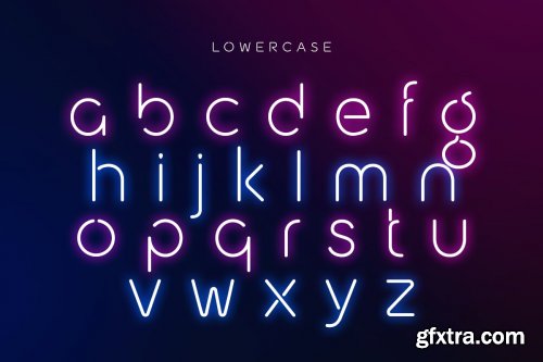 Newon - Modern Neon Light Font