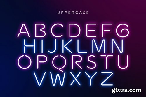 Newon - Modern Neon Light Font