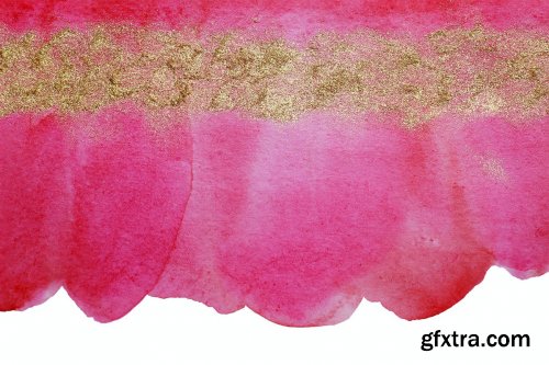 Pink Burgund watercolor textures