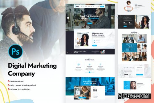 Digital Marketing Company - Landing Page Template